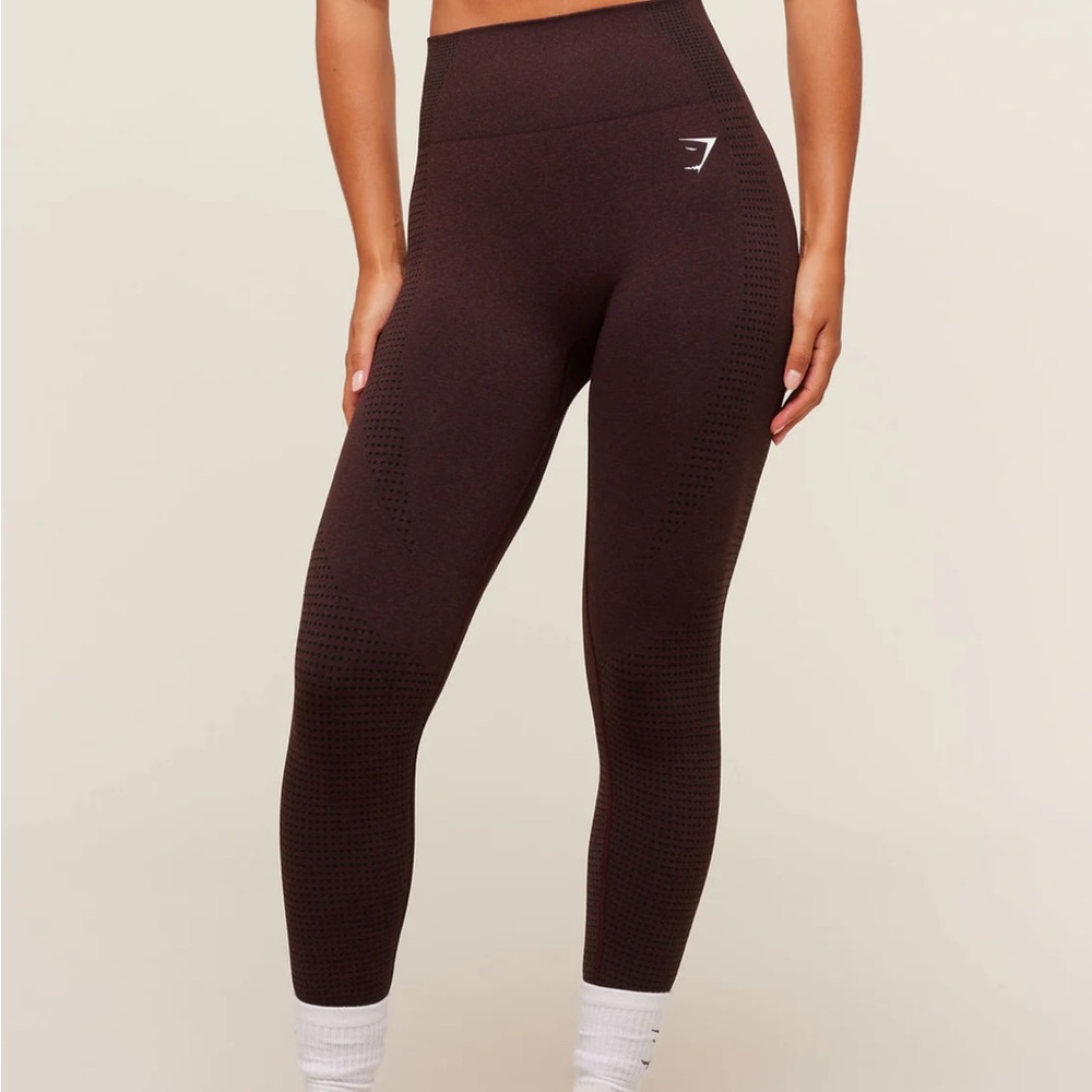 Gymshark Vital Seamless High Waisted Leggings Brown | Sculpting Leggings XS